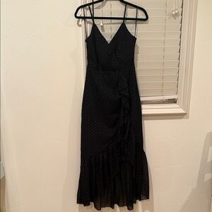 Elegant Black Asymmetrical Dress
